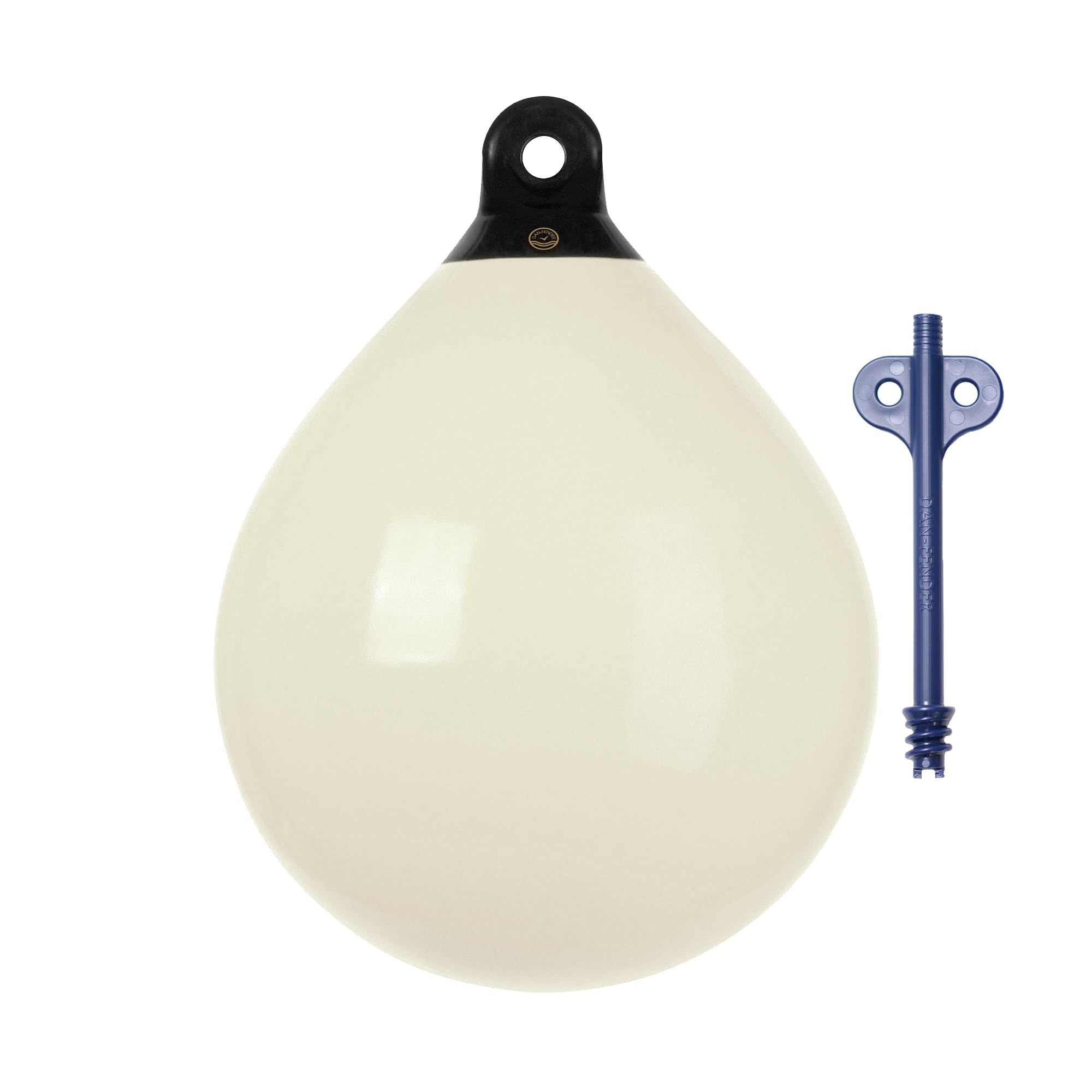 Dan-Fender Heavy Duty Round Balloon Fender & Marker Buoy - Multi-Purpose Ball Bumper for Boats - Strong PVC, All Weather Conditions Boat Accessory