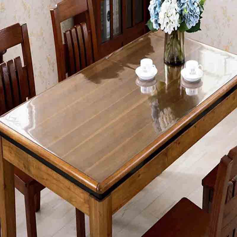 Nappe en PVC transparent imperméable 101,6x198,1 cm souple et inodore pour table