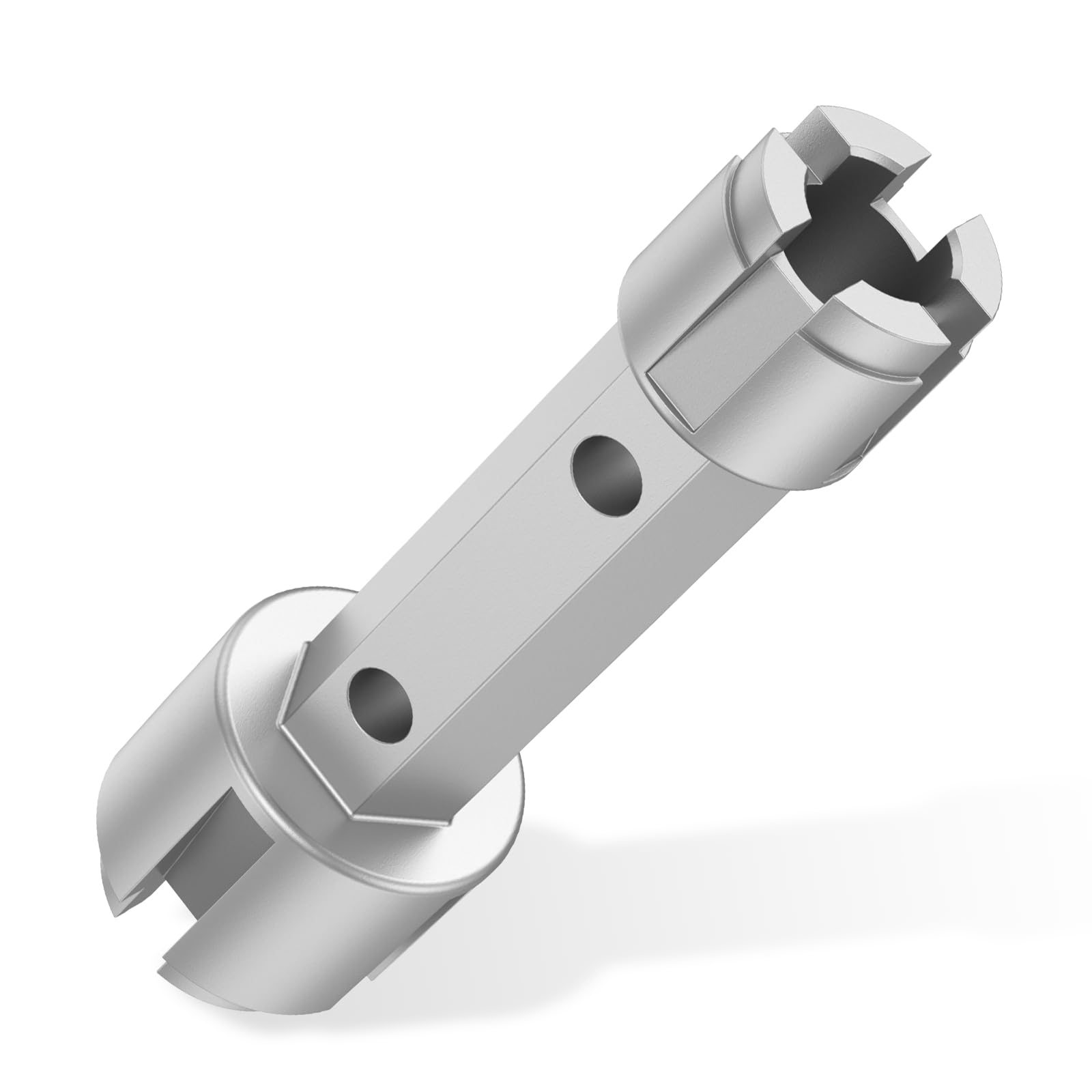 LYIYEYAN Tub Drain Remover, Solid Aluminum Alloy Plumbers Wrench, Double Sided Design Drain Wrench, Tub Drain Removal Tool for Bathroom Bath Drains (2