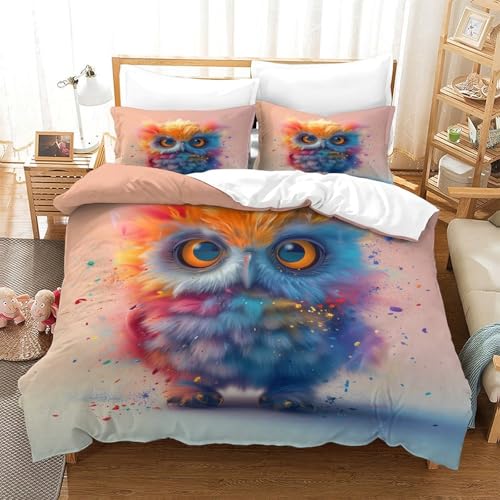 Housse de couette microfibre résistante 260x220cm pour lit 3D - 3