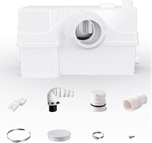 Bomba maceradora de 800 W para sistema de inodoro macerador de sótano bomba de inodoro maceradora con 4 entradas de agua bomba de alcantarillado