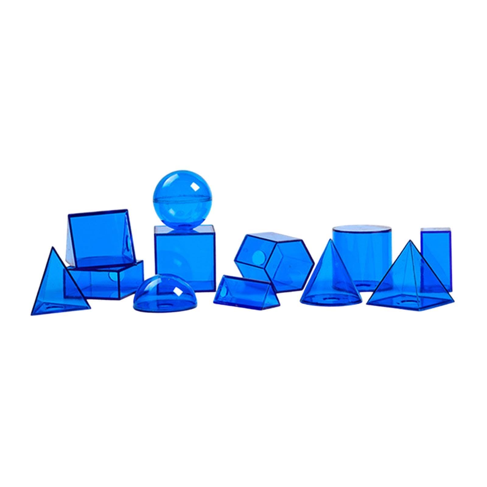 12 Piezas de Sólidos Geométricos, Formas Geométricas 3D para Niños Y Niñas, Decoración Del Hogar.