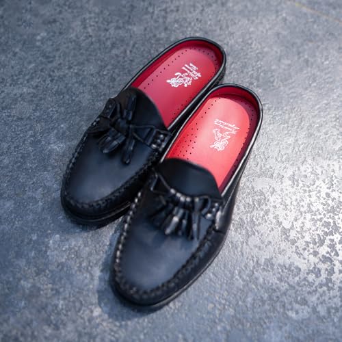 Image of Theater Women SherlocksTassel Loafers | Slip-On Mule Style with Soft Leather Finish | Comfortable & Stylish Flats for Work, Travel, and Casual Outfits