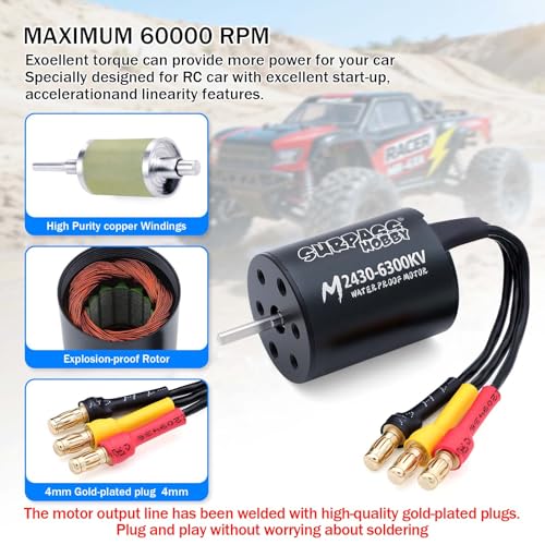 SurpassHobby 2430 6300KV Motor