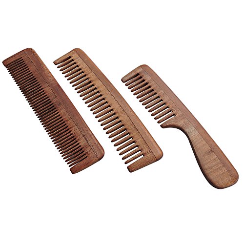 Set de 3 Peines de Madera de Neem miniatura 3