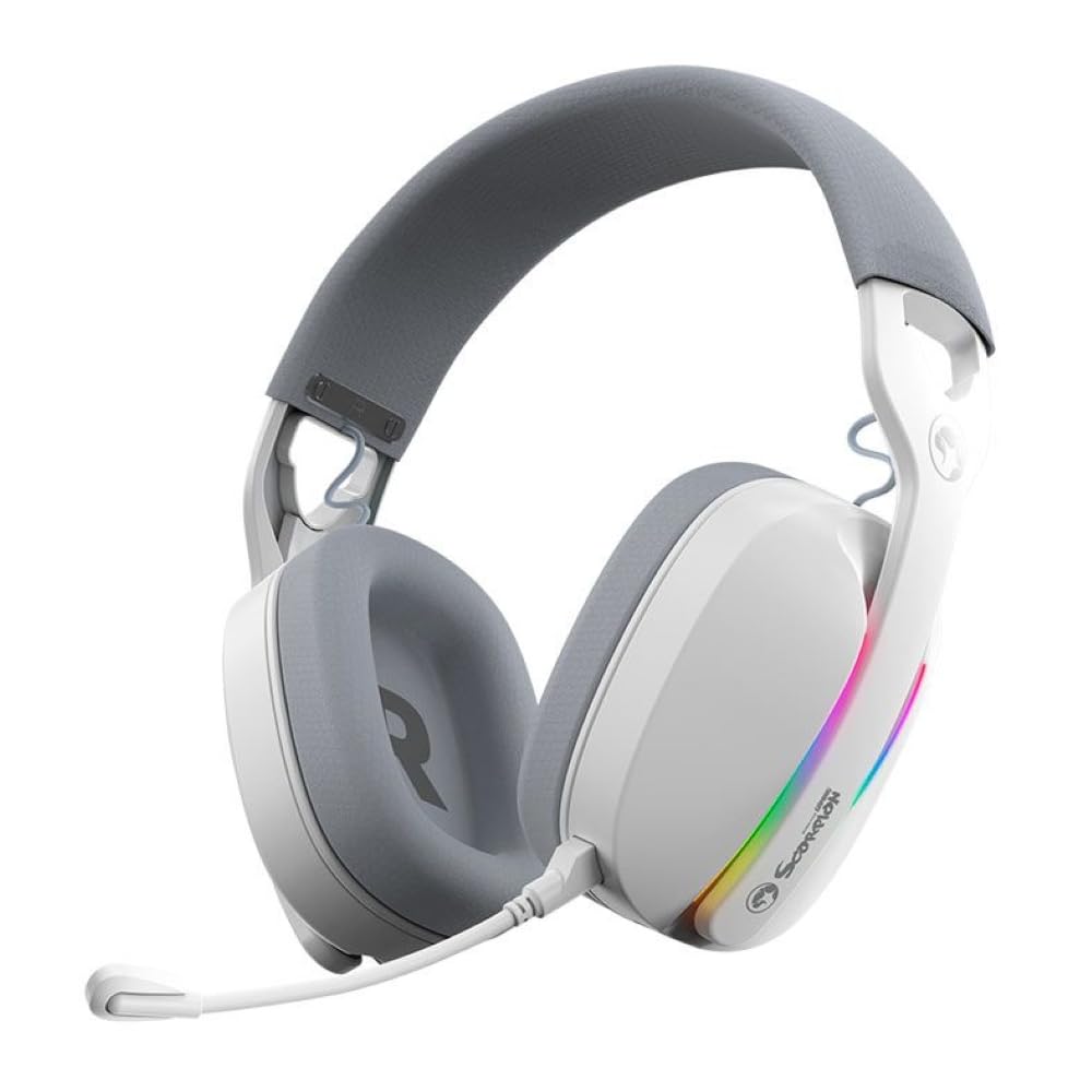 Cuffie da gioco | MARVO | Pulz 70W HG9086W | Wireless, RGB, driver da 40 mm, connettività Tri-Mode | Bianco | HG9086W-WH