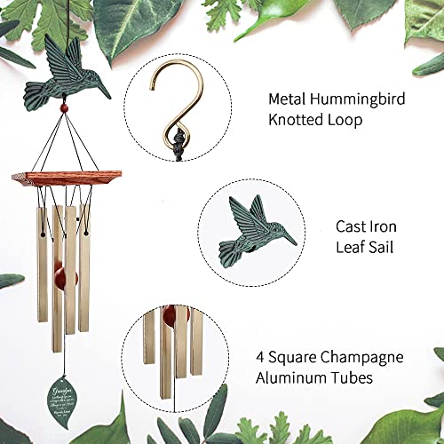 Image of ASTARIN Memorial Custom Wind Chimes for Loss of Loved One, Wind Chimes for Patio Yard Decor, 24'' (Condolences-9)