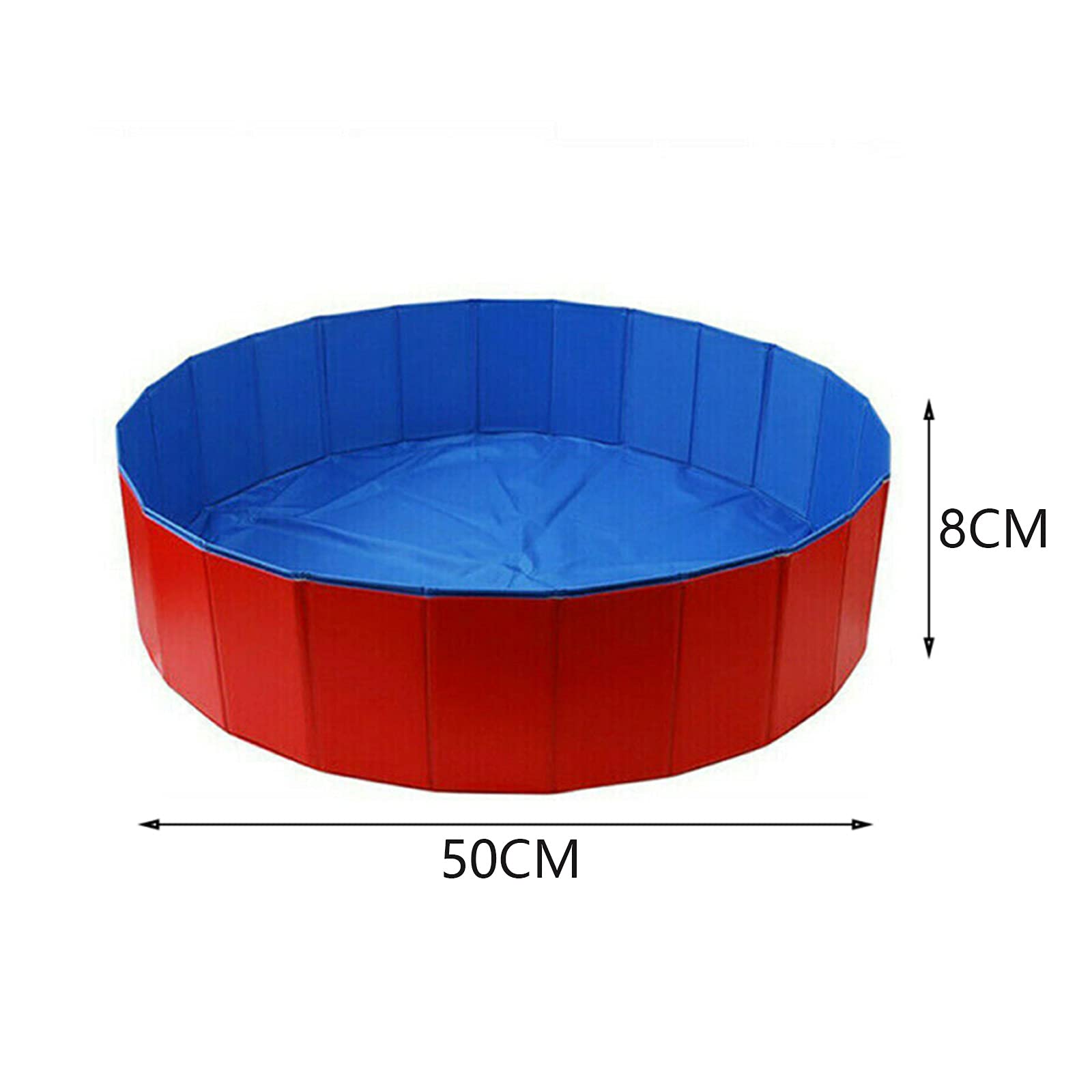 Piscina Pieghevole Per Cani - 50x8cm, PVC Antiscivolo, Portatile Per Estate E Gioco - Foto 11