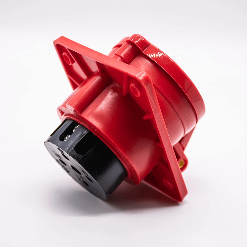 IEC60309 Industrial CEE Connector Angled Socket 4P 32A 380V-415V 3P+E 6h IP44