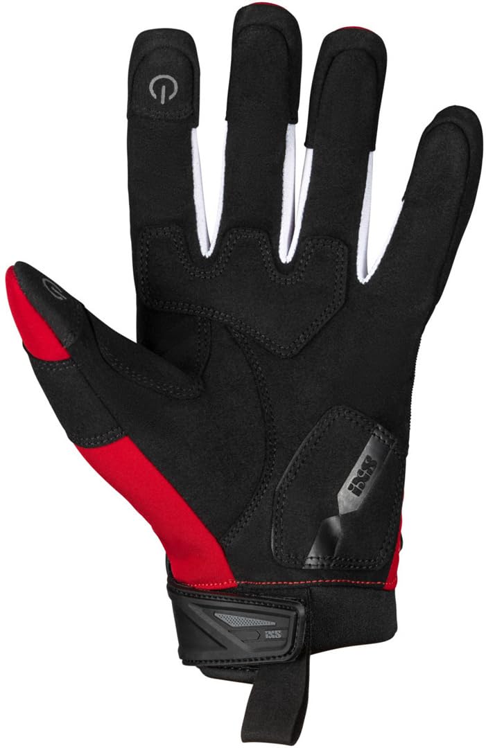 IXS Pandora-Air 2.0 Motocross Handschuhe, schwarz/rot/weiß, L Auto & Motorrad