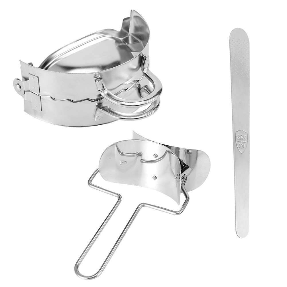Dough Cutter, Sturdy Practical Stainless Steel Healthy Dumpling Mould, 3pcs/Set for Kitchen Gadget Tool Dumpling Making Home Kitchen