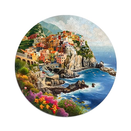 Iconic Puzzles - Portofino, Italy, 100% sustainable wooden puzzle, Gifts for Children and Adults size L, 600 Pieces - Image 3