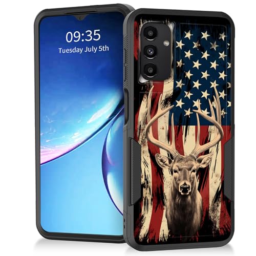 Coque Galaxy A15 5G antichoc cerf pour les sorties outdoor et le quotidien