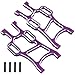 Hobbypark 108821 108021 Aluminum Rear Lower Arms (L/R) Purple for 1/10 Scale Redcat Volcano Epx/epx PRO EP Exceed Infinitive Monster Truck 08006 Hop Ups Parts