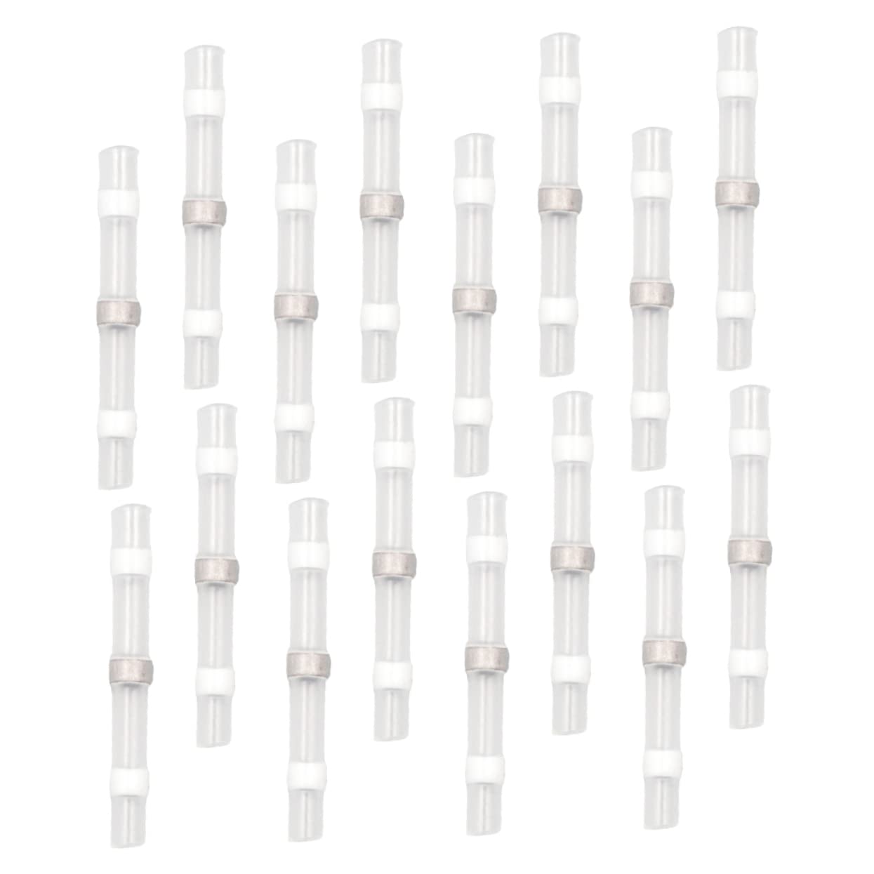 Connecteurs électriques bout à bout thermo-rétractables isolants blancs - 8