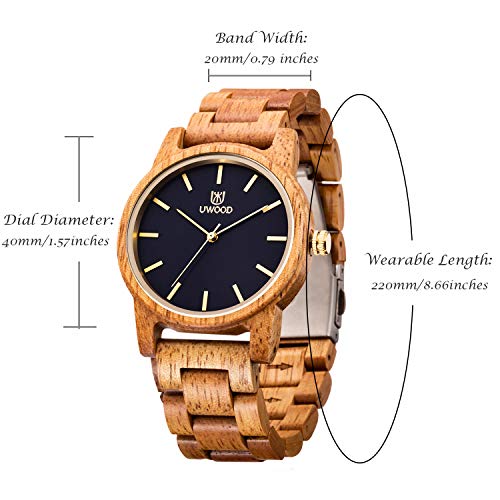Wooden Watch Men,Wood Watches Handmade Minimalist Women Mens Lightweight Mens Wooden Watch,Watches for Women Men - Image 4