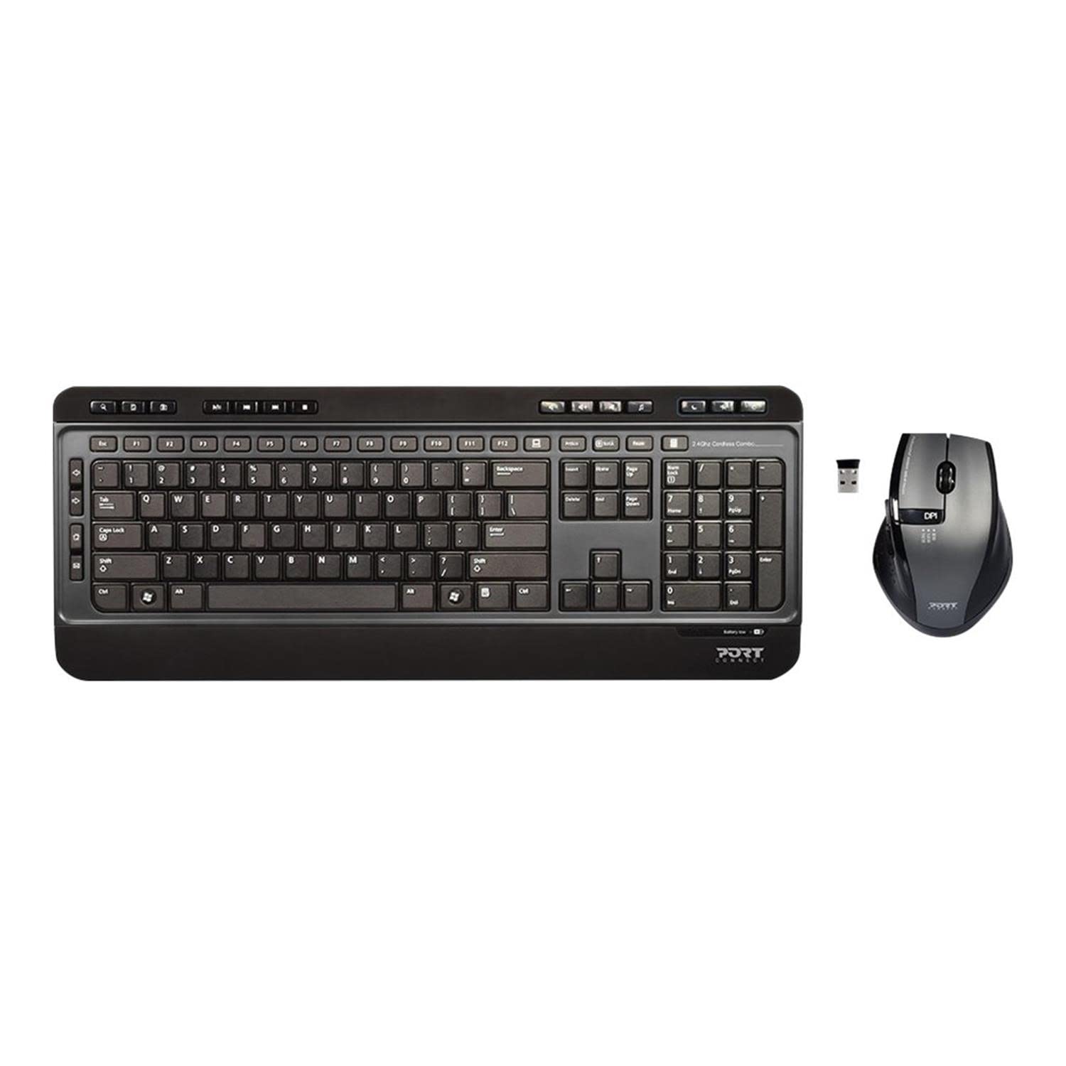 PORT DESIGNS TECLADO (INGLES) + RATON 900901-UK INALÁMBRICO SILENT