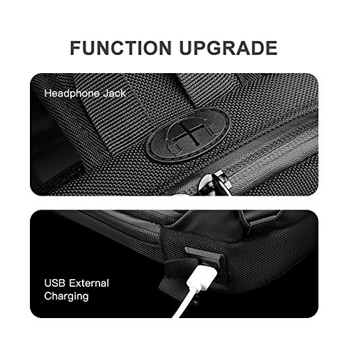 Image of ZUK Anti Theft Sling Bag Shoulder Crossbody Backpack Waterproof Chest Bag with USB Charging Port Lightweight Casual Daypack