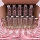 ▶️ [Vielfältiger Einsatz] Die 250ml Glasflasche ist zur Haltbarmachung bis 98°C (pasteurisationsfest), für die Heißabfüllung, die Kaltabfüllung & die Aufbewahrung von Lebensmitteln geeignet.