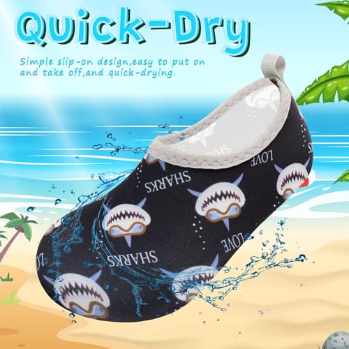 Image of VIFUUR Kids Water Shoes Girls Boys Quick Dry Aqua Socks for Beach Swim Outdoor Sports