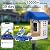 NEEZUKAR Smart Bird Feeder with Camera Solar Powered, AI Species Identification, 2K HD Video, Instant Arrival Alerts, Weatherproof Design for Outdoor, Gift for Father's Day(Blue)