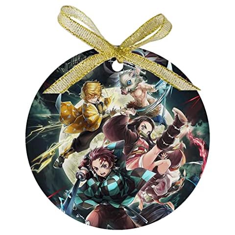 Coole Anime-Charakter, Weihnachtsschmuck, Keramik, zum Aufhängen an Weihnachtsbaum-Anhänger Cover