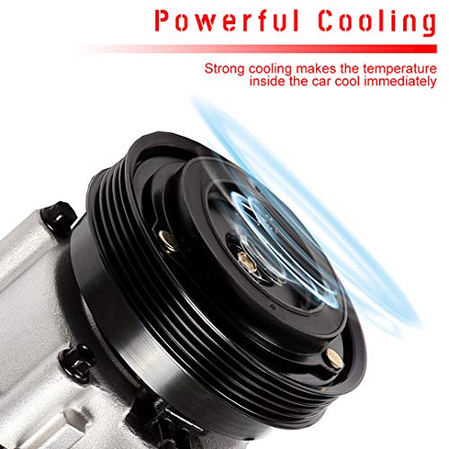 Image of A /C Compressor with Clutch for Kia Optima for Hyundai Santa Fe 2001-2006