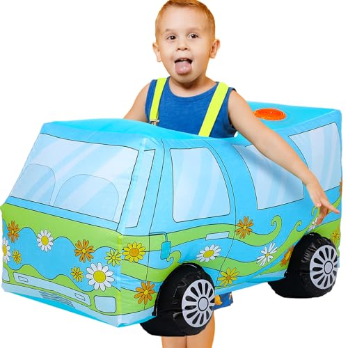 Disfraz Inflable Niño Perro Bus Halloween 3D miniatura 1