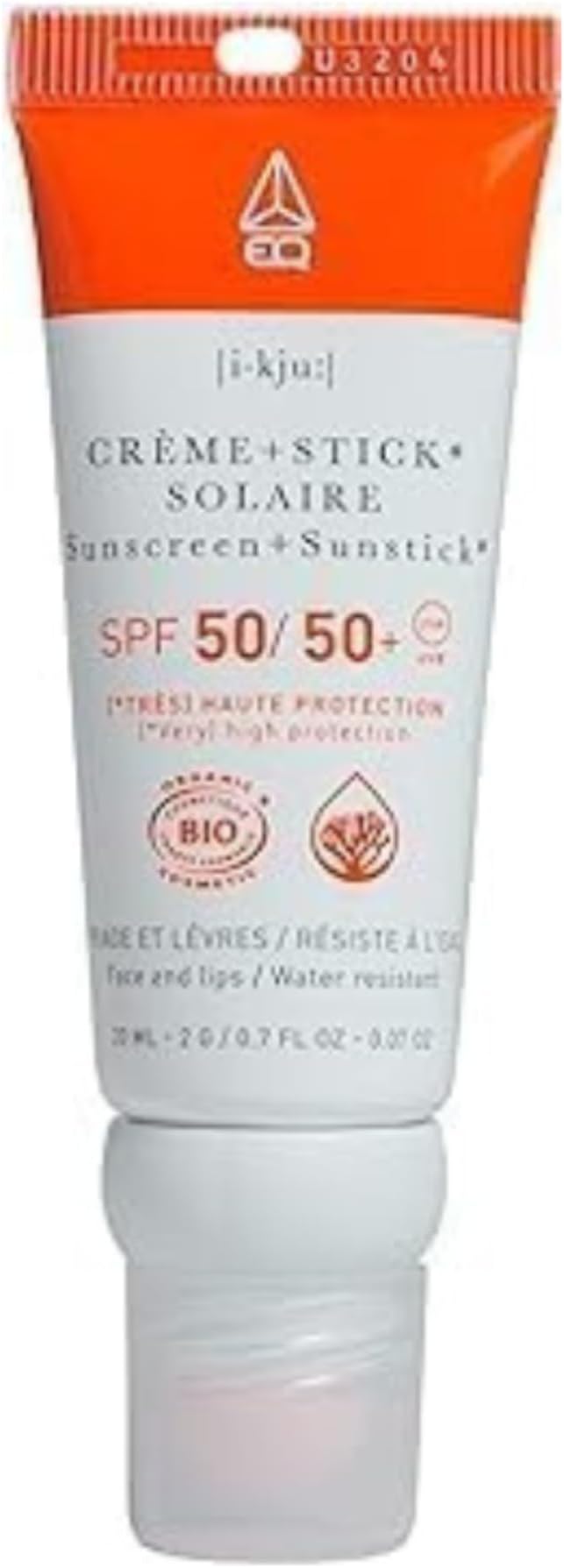 EQ Combistick Crème SPF 50 & Stick SPF 50+ Visage & Lèvres, Crème Solaire Visage, Écran Solaire Visage - Idéal Pour Les Adeptes Des Sports Nautiques