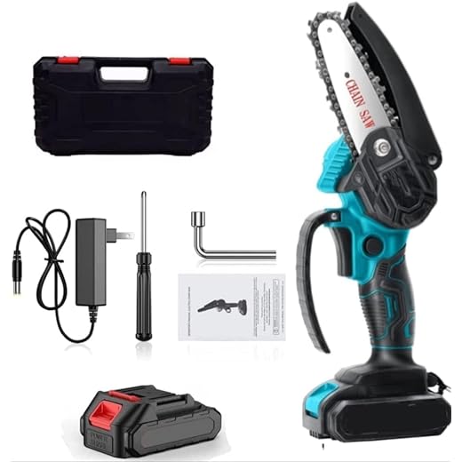 Mini Chainsaw Cordless Heavy Duty 6 Inch