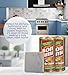 Bon Ami Powder Cleaner 14 oz Bundle with Microfiber Cloth - Scratch-Free Powder Cleanser - Natural Bleach-Free Cleaning Solution for Tough Messes - Perfect for Kitchens and Bathrooms - (3 Items)