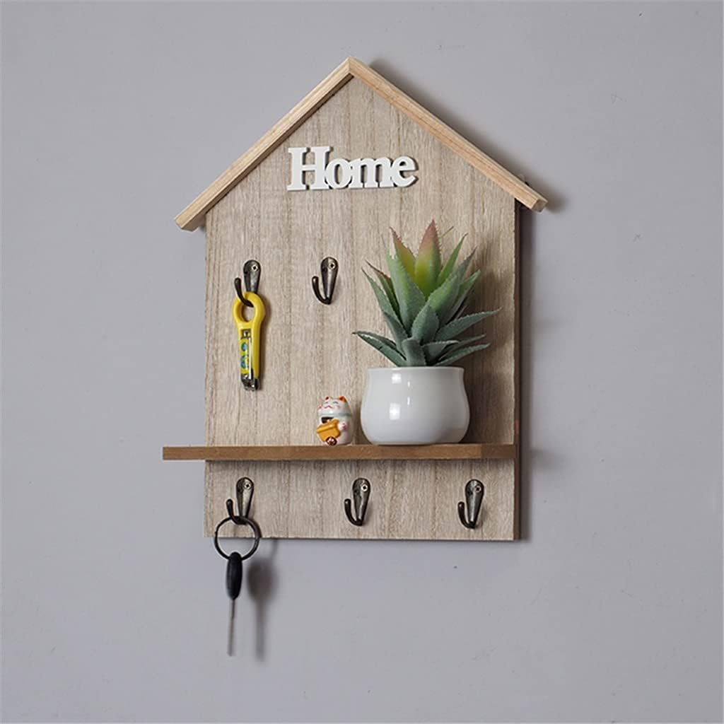 Key Rack Decorative Hooks on The Wall at The Entrance Green Plant Entrance Key Hanger Storage Hanging Wall Hanging (Color : C Size : 2433.76cm) (B 24 * 33.7 * 6cm)