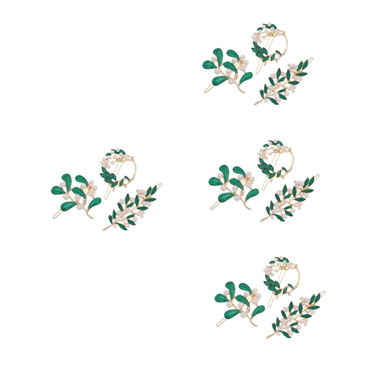 Didiseaon Juego De 4 Pasadores Para El Pelo De Moda Pasadores Decorativos Para El Pelo Para Mujeres Y Niñas Horquillas De Aleación Con Forma De Hoja 3 Unidades X 4