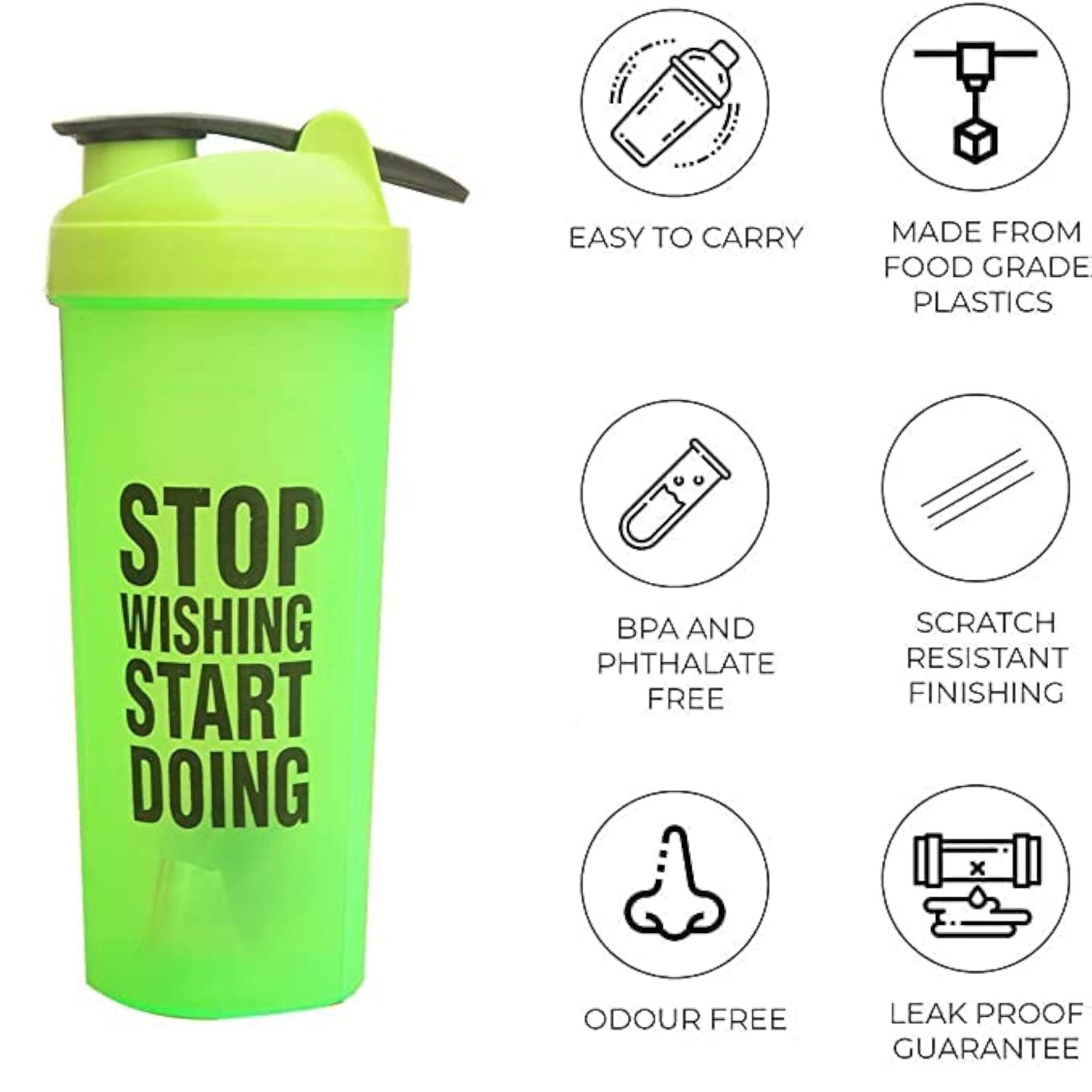 Gym Bag Combo Men Black Gym Bag, Shaker Stop Bottle and Gloves