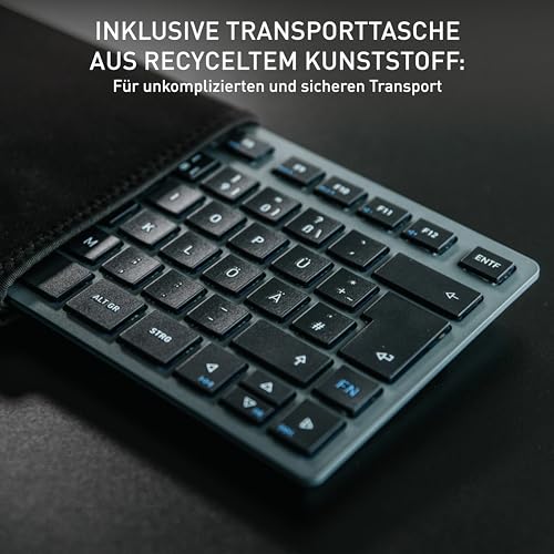 CHERRY KW 7100 MINI BT, Kompakte Bluetooth-Tastatur, DE QWERTZ, Milk White – Ansicht 6