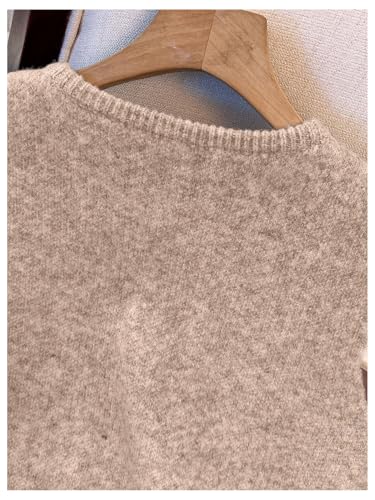 Image of RoseSeek Women's Button Down Sweater Vest Sleeveless Crewneck Knit Outerwear Old Money Knitwear