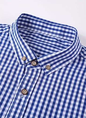 Image of Glowic Men's Checkered Casual Shirt | Full Sleeve Button-Down Shirt | Comfortable Breathable Fabric | Perfect for Casual Office and Outing Wear