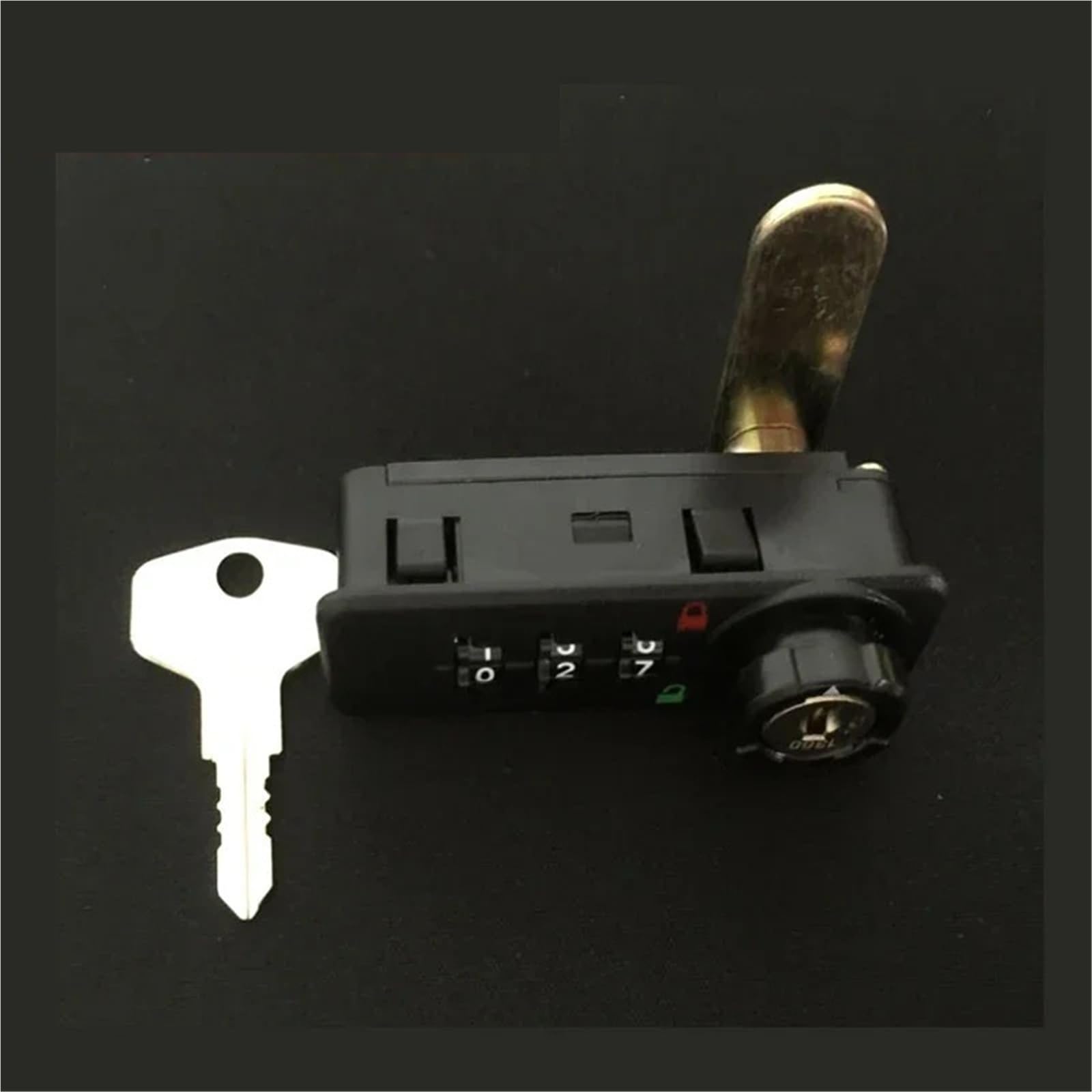 Cerradura de leva combinada for gabinete de 3-4 dígitos con llave de reinicio for puerta, taquilla de gimnasio, joyero MS514 H, 1 unidad(3H Lock Key)