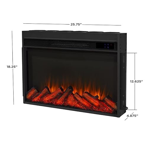 Real Flame Penrose Slim Electric Fireplace With Remote Control - Realistic Fireplace Heater - Brown Indoor Fireplace (7770E-Drfw) #TOP7