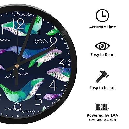 Horloge murale à quartz à piles avec mécanisme de précision