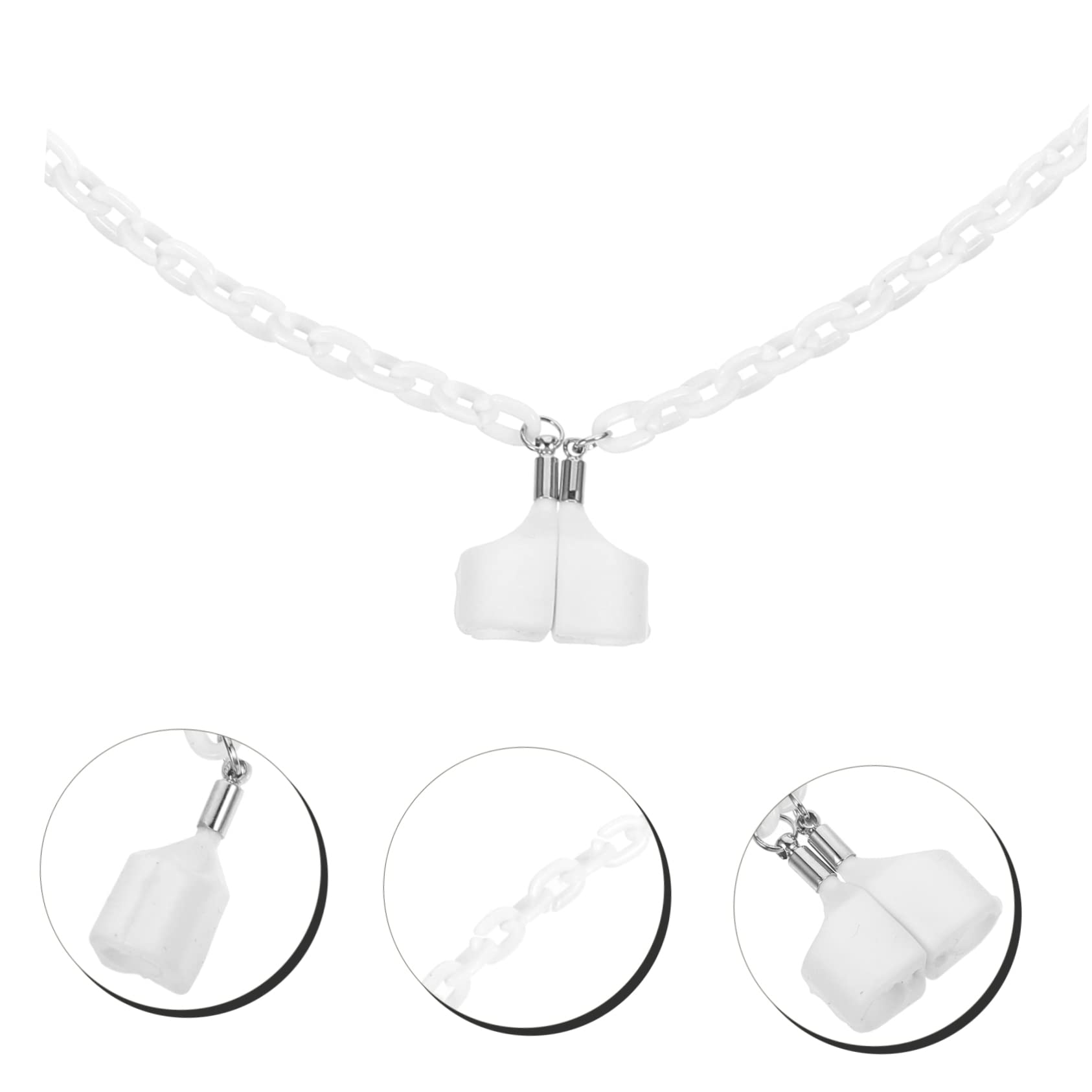 UKCOCO 5piezas Cadena Magnética Antipérdida Para Auriculares Inalámbricos Correa De Cuello Accesorio Para Hombres y Mujeres Protección y Estilo Para Ejercicio y Uso Diario