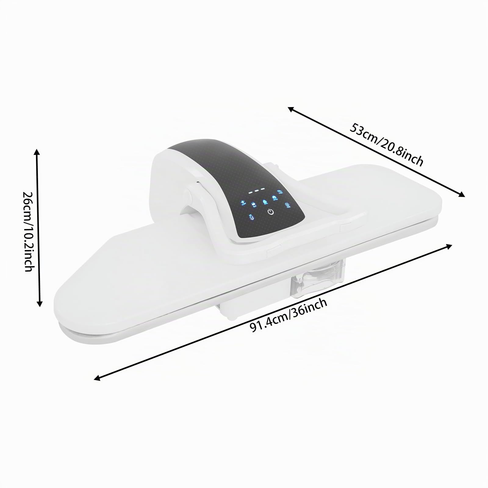 Pressa da stiro a vapore intelligente da 36 pollici, pressa da stiro professionale da 2200W con regolazione della temperatura LCD touch, grande pressa da stiro a vapore per uso domestico e negozi di
