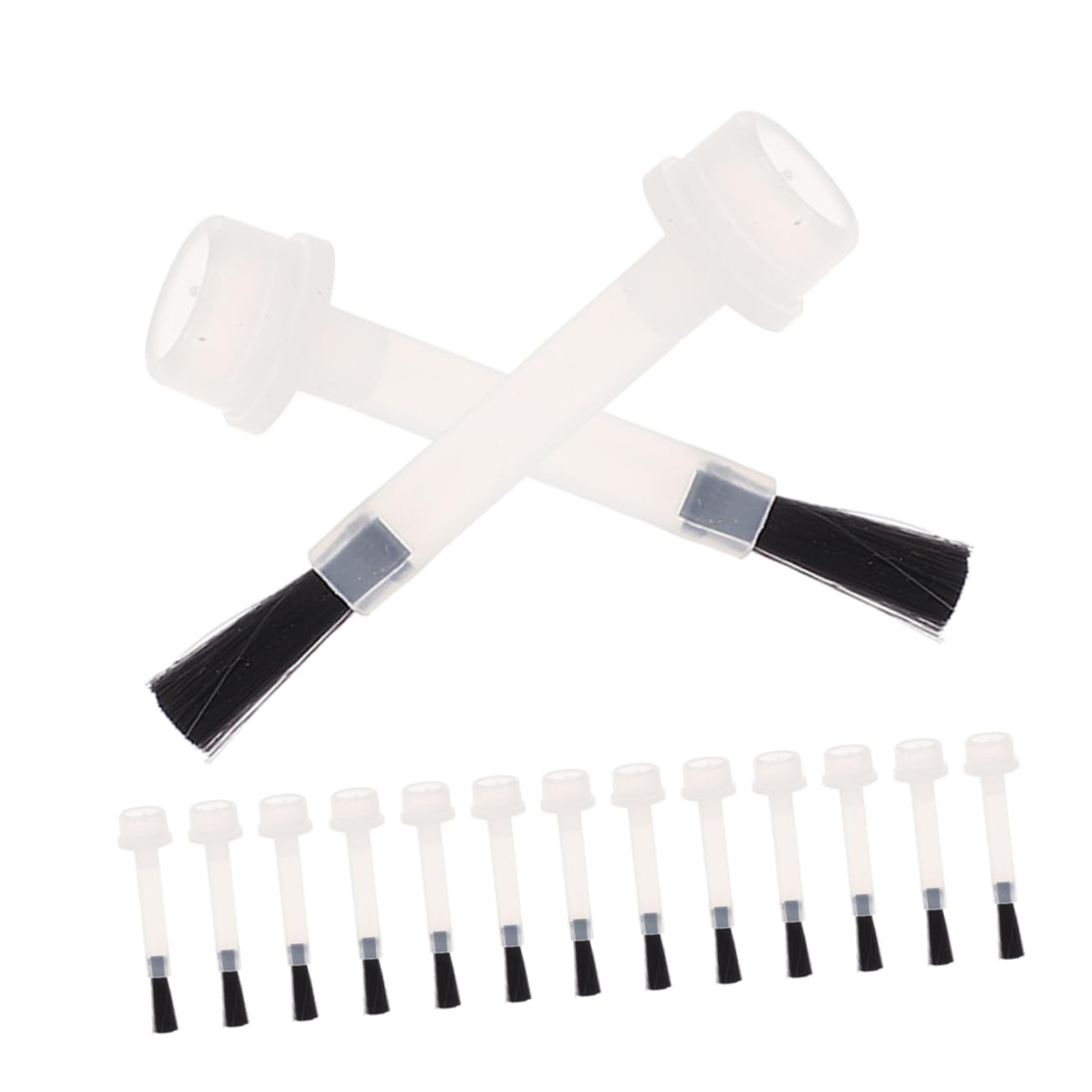 IWOWHERO 100pcs Gel Polish Bottle Brush Replacement Applicators for Liquid Nail Polish Manicure Tools Precision Design for Even Application Quality for Nail Art