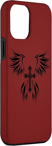 Miniatura 3 de Funda para iPhone 12 Pro Max Cross and Wings Goth Alt Egirl Eboy Y2K Emo