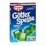 SÜßES DESSERT MIT WACKELEFFEKT: Das Dessert bietet durch sein Aroma einen angenehm süßen Waldmeister-Geschmack und dank der enthaltenen Gelatine einen einzigartigen Wackel-Effekt