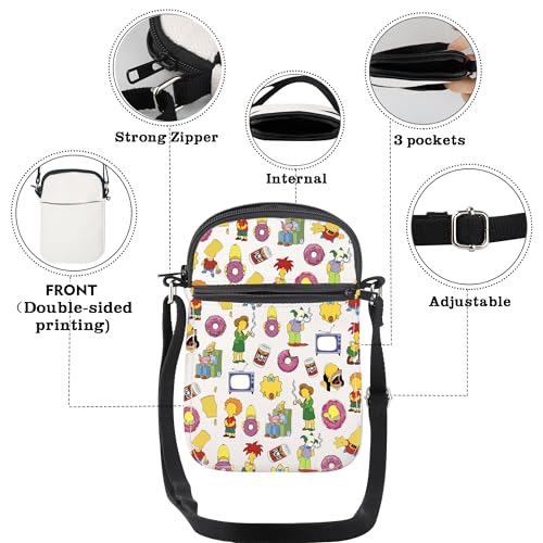 CMNIM Cartoon Family Crossbody Bag TV Season Gifts for Fans Characters Shoulder Strap Messenger Bag4