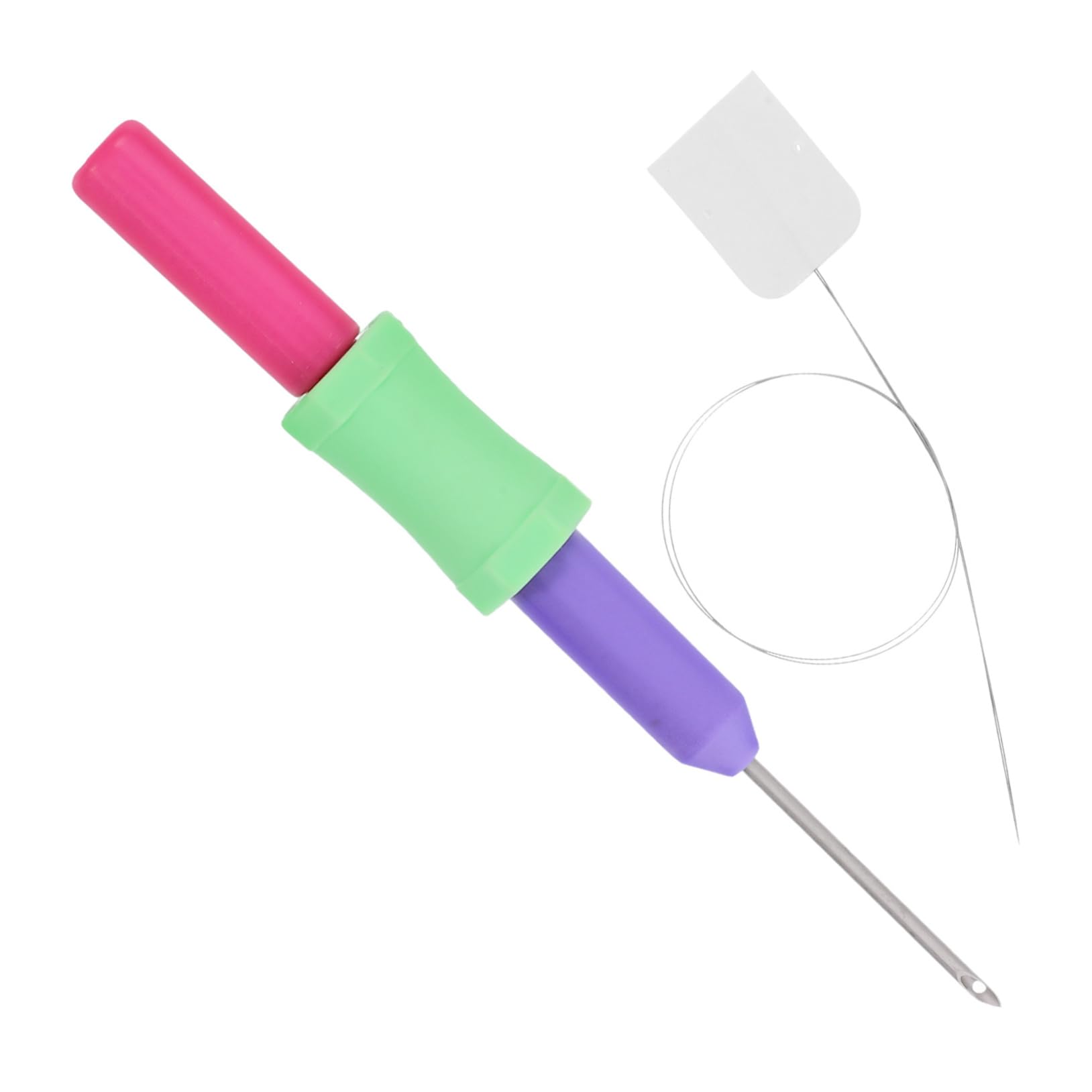 HOMSFOU Embroidery Needles for Punch Knitting Sewing Punch Needles Set Pen Kit Hair Crochet Tool DIY