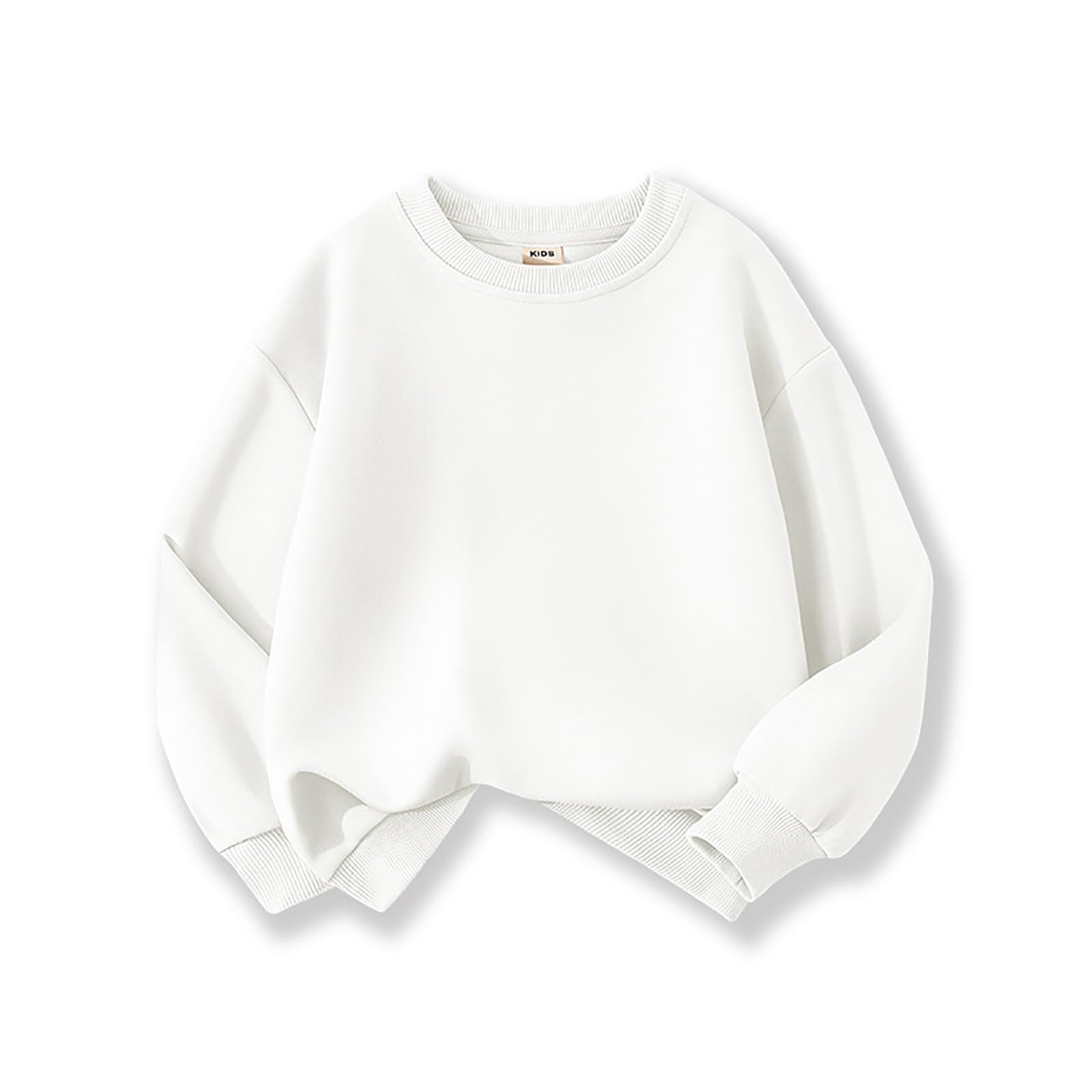 Niños Niños Bebé Niños Niñas Básico Cuello Redondo Suéter Sudadera Niños Sólido Sudadera con Capucha Abrigo Tops Adolescentes Chicos Suéter