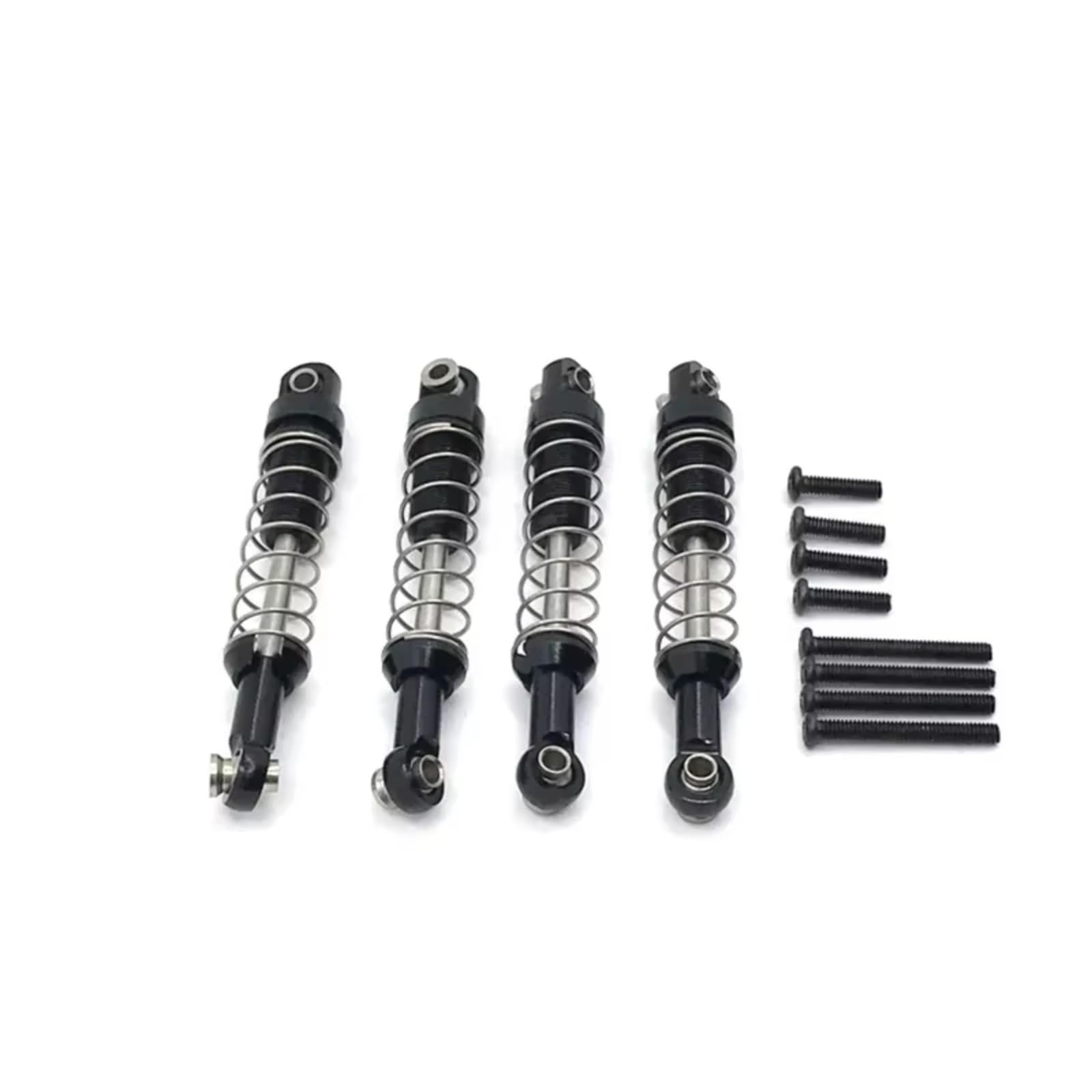 Stoßdämpfer für RC Cars Für MN D90 D91 D96 Für MN98 99S Für WPL C14 C24 1/12 RC-Auto-Upgrade, Modifizierte Teile, Metall, Extern Für Federstoßdämpfer(Red)