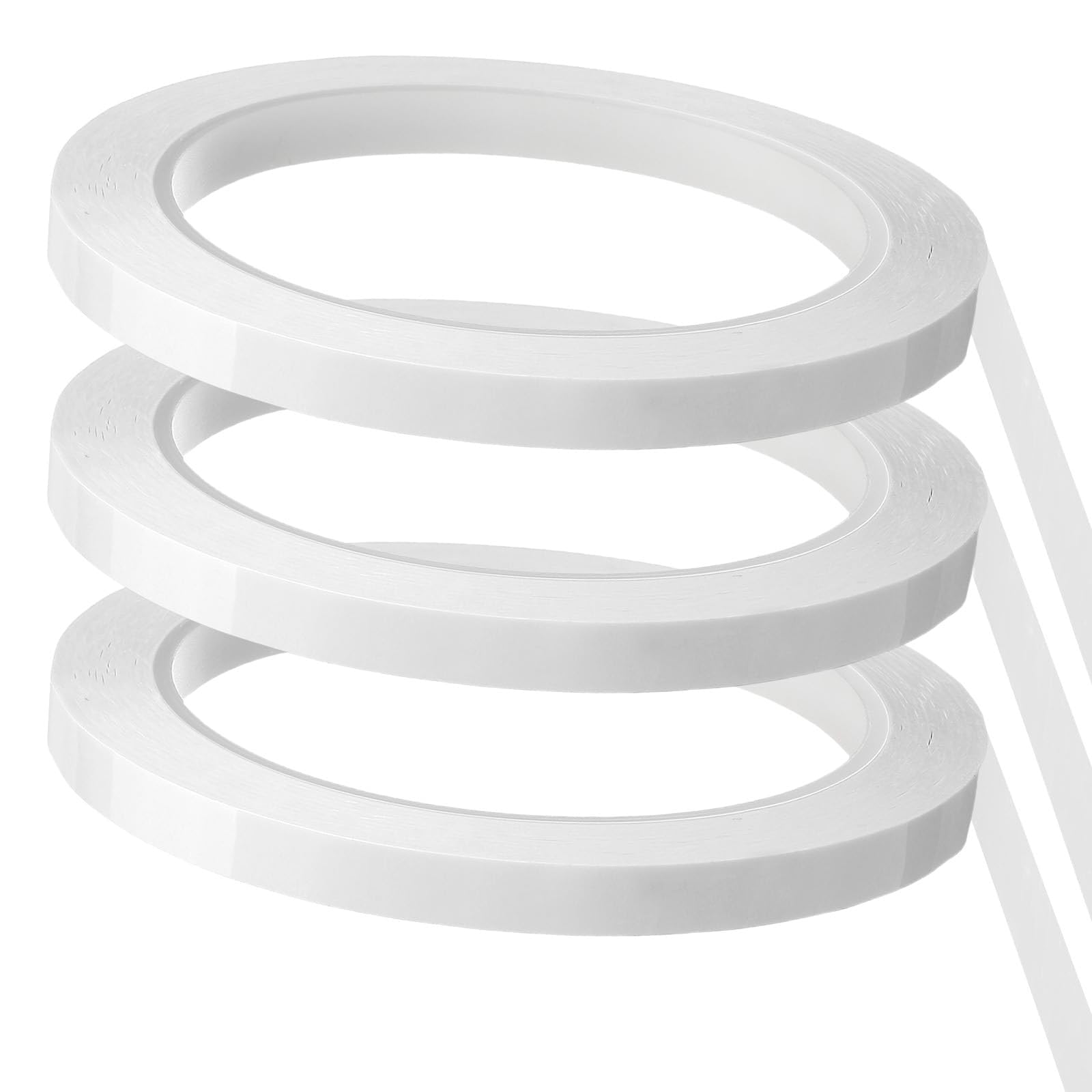 TA-VIGOR Whiteboard Tape 8mm x 66m Self Adhesive White 3 Rolls